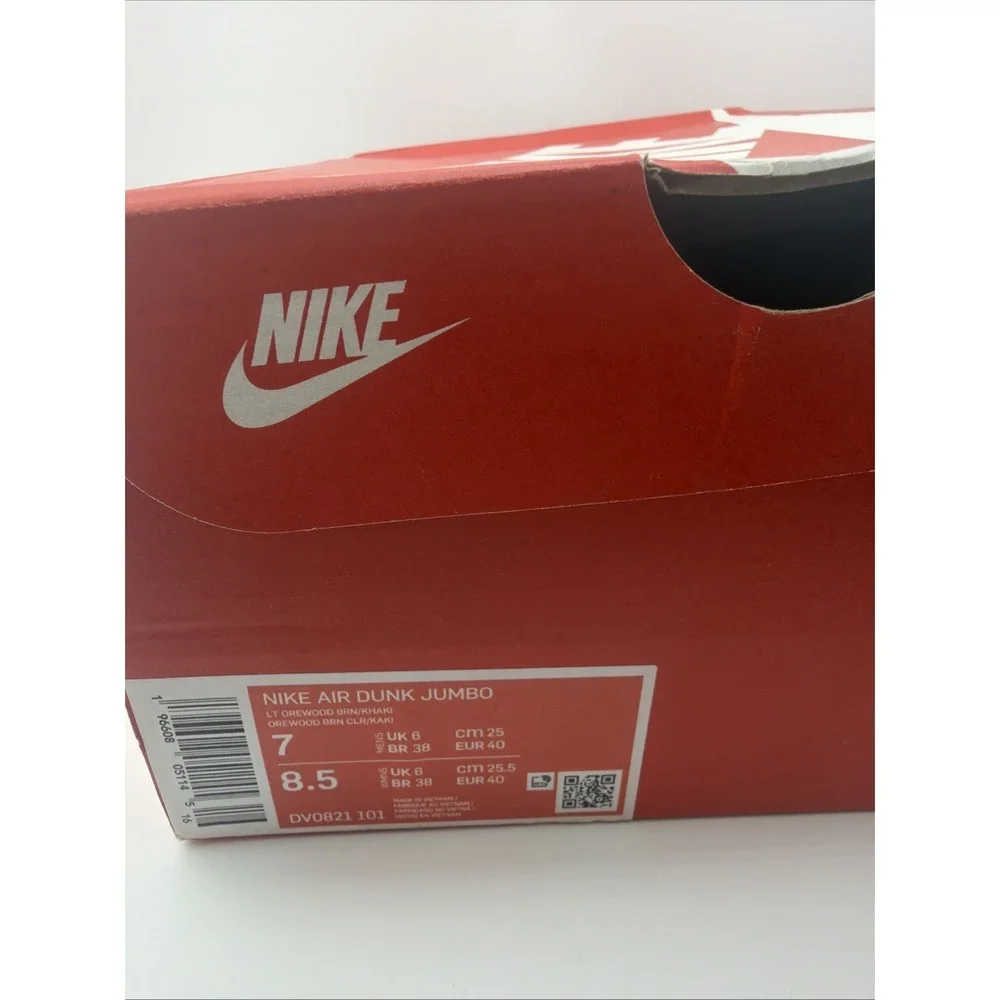 Size 8.5 Women | 7 Youth  - Nike Air Dunk Jumbo Light Orewood Field Purple